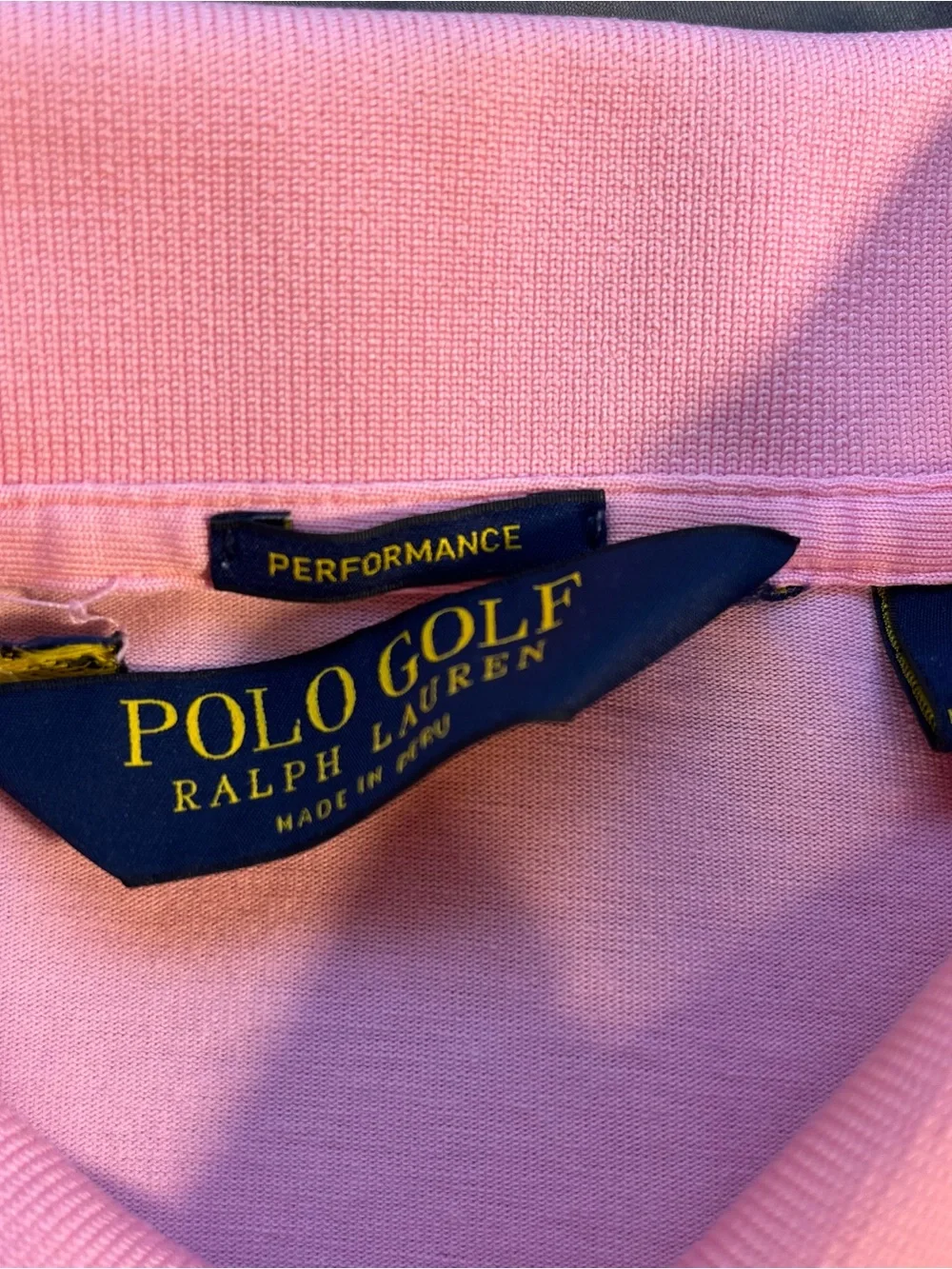 Polo by Ralph Lauren Light Pink Polo with Navy Logo